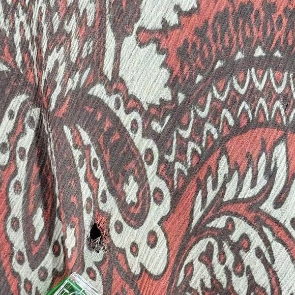 Charter Club Skirt Womens 6 Silk Boho Gypsy 90s Fairy Grunge Peasant Floral FLAW - Picture 8 of 9